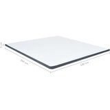  Nadmadrac za krevet s opružnim madracem 200 x 180 x 5 cm srednje mekan | shoptok.hr