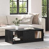 vidaXL Kava Stol Crni hrast 100 x 50 x 36 cm Konstruirano drvo Cijene