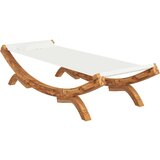 Vanjski ležaj 100x188 5x44 cm od masivnog savijenog drva krem | shoptok.hr
