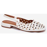 Boto Embellished Ballet Flats On A Flat Heel White Nilarisela | Shoptok.si