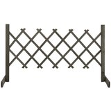 vidaXL Vrtna mrežasta ograja siva 120x60 cm trden les jelke Cene