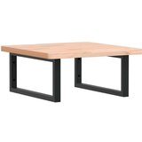  Zidna polica za Lavabo - Umivaonik od čelika i masivne bukovine - Smeđa i crna 50 x 50 x 2.5 cm 1 Pravokutno | shoptok.hr