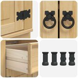  Cabinet s ladicama Med 60 x 46 x 81 5 cm Čvrsto borovo drvo | shoptok.hr