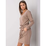 RUE PARIS Dress-RV-SK-6037.18X-dark beige | shoptok.hr