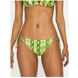 Koton Women's Green Snakeskin Pattern Bikini Bottoms | shoptok.hr
