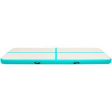  Strunjača na napuhavanje s crpkom 500 x 100 x 15 cm PVC zelena | shoptok.hr