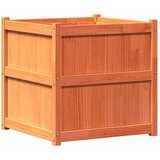 Furnova Vrtno cvetlično korito voščeno rjavo 70x70x70 cm trdna borovina, (21919942) | Shoptok.si