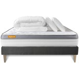 Septnuits Kompletni paket za posteljo - Vzmetnica 140x190 cm + Vzmetnica z letvami (komplet) + 2 vzglavnika + Prevleka - Memo Zen, (21613568) Cene