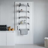  za vrata s 5 polica 52 x 20 x 135 cm aluminijski | shoptok.hr