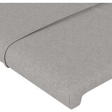  Uzglavlje s ušima svjetlosivo 83x16x78/88 cm od tkanine | shoptok.hr