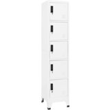 vidaXL omara s ključavnico bela 38x40x180 cm jeklo | Shoptok.si