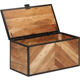 vidaXL Kutija za pohranu 60x30x30 cm masivno drvo bagrema i željezo | shoptok.hr