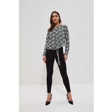Marisse Shirt With A Plant Print L-Ko-3709 Black | ePonuda.com