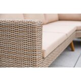 Gardenson Lounge Garnitura Pamplona, Naravna Barva, Z Blazinami | Shoptok.si