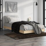 vidaXL Okvir za krevet boja hrasta 90x200 cm konstruirano drvo Cijene