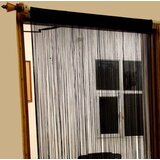 HOMESCAPES Poliestrske črne zavese z vrvico, 90x200 cm, (20749020) | Shoptok.si