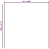  Tepih od umjetne ovčje kože TAFALLA Antracit 160 x 160 cm | shoptok.hr
