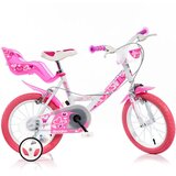 Dino Bikes Little Heart ružičasto-bijeli dječji bicikl veličine 16 - bicikl | shoptok.hr