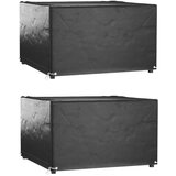 Maison Chic Prevleka za zunanjo pohištvo - Prevleka za vrtno pohištvo 2 kosa 8 obročkov 132x132x80 cm, (21795063) | Shoptok.si