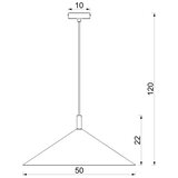  luster na sajli anega 1xGX53/15W/230V prečnik 50 cm bež | Eponuda.com
