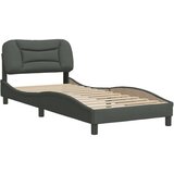  The Living Store Posteljni okvir z vzglavjem temno siv 90x190 cm blago - Posteljni Okvir, (21450676) | Shoptok.si