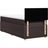  Krevet s oprugama i madracem tamnosmeđi 90 x 190 cm od tkanine | shoptok.hr