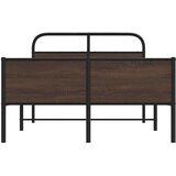 vidaXL Posteljni okvir brez vzmetnice 140x200 cm rjav hrast inž. les | Shoptok.si