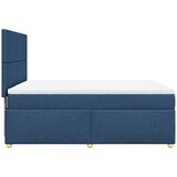  Krevet s oprugama i madracem plavi 160x200 cm od tkanine | shoptok.hr