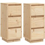 Maison Chic Komoda - Predalnik 2 kosa 32x34x75 cm trdna borovina, (21720490) | Shoptok.si