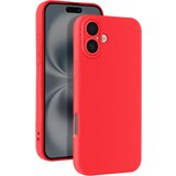 AVIZAR Ohišje za iPhone 16 Plus Silikonsko gladko zaščiteno ohišje za fotoaparat, Rdeča, (5000016232) | Shoptok.si