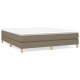  Okvir za krevet s oprugom smeđesivi 180x200 cm od tkanine | Eponuda.com