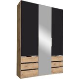 MID.YOU omara s klasičnimi vrati, barve grafita, srebrne barve, barve hrasta | Shoptok.si