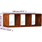 TV ormarić od masivnog drva s premazom boje meda 120x30x40 cm | shoptok.hr