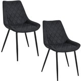 AKORD 2x STOL SJ.0488 ČRNA, (21732179) | Shoptok.si