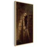  Slika - Carl Spitzweg – The Bookworm 60x120 U prirodnom drvenom okviru | shoptok.hr