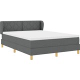 vidaXL uzglavlje kreveta s madracem - Tamno sivo, 140x190 cm, Tkanina | shoptok.hr