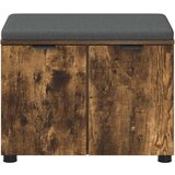  Haldna klop z blazino z vrati Dimljeni oreh 60 x 38 x 46 cm, (5000155683) Slike