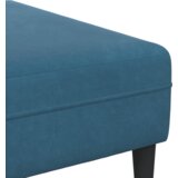  Baršunasta sofa s jastukom s jastukom 3 pcs Plava 208 cm Baršun | shoptok.hr