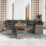  Vrtna sedežna garnitura z blazino s shranjevanjem 9 pcs Siva, (5000133594) | Shoptok.si