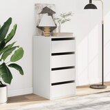  Kutna komoda s ladicama bijela 40x41x76cm od konstruiranog drva | shoptok.hr