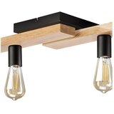 LAMKUR plafonski luster matte 4xE27/15W/230V crna/hrast | Eponuda.com