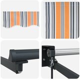  Povlačivi tende Šareni 400 × 300 cm 100% Poliester i Aluminij | shoptok.hr