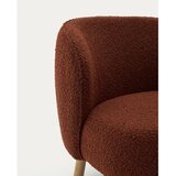 Kave Home Fotelja od bouclé tkanine boja terakote Ulit – | shoptok.hr