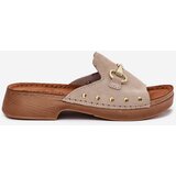 Inblu Ladies Suede Slides Beige | Shoptok.si