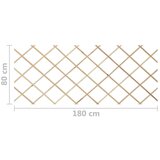 vidaXL Rešetkaste ograde 5 kom od masivne jelovine 180 x 80 cm | shoptok.hr