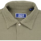 Jack & Jones Srajce s kratkimi rokavi JORNANTUCKET DOUBLE CLOTH Siva | Shoptok.si