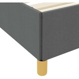 vidaXL Postelja z vzmetnico Drugo Temno siva in bela in temno siva | Shoptok.si