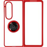 AVIZAR Ovitek Samsung Z Fold 4, odporen proti udarcem z držalom za obrocek in trdim zadnjim delom z ucinkom dima - rdec, (20715351) | Shoptok.si