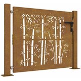 Vrtna vrata 100x75 cm Corten čelik dizajn od bambusa | shoptok.hr