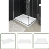 The Living Store Tuš kad s pikami bela 80x100x4 cm ABS - Kad Za Tuš, (21738204) Cene
